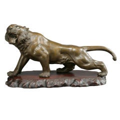 Japanese animal bronze ( tiger )