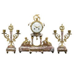 Antique French Clock Set
