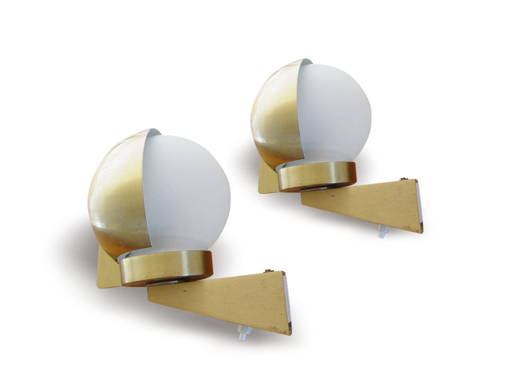 Pair of Sconces by Jean Perzel, Signed