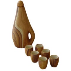 Faux Bois Ceramic Liquor Service I, Vallauris