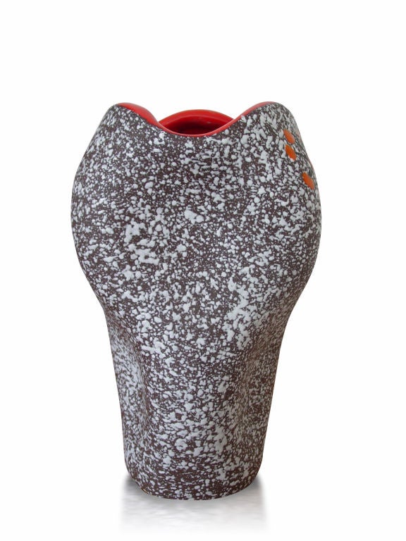 French Ceramic Vase I, Vallauris, Signed