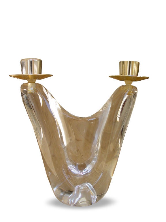 Pair of Candlesticks II by Schneider, France, Signed