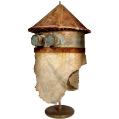 Early Home Made Beekeeper's Helmet