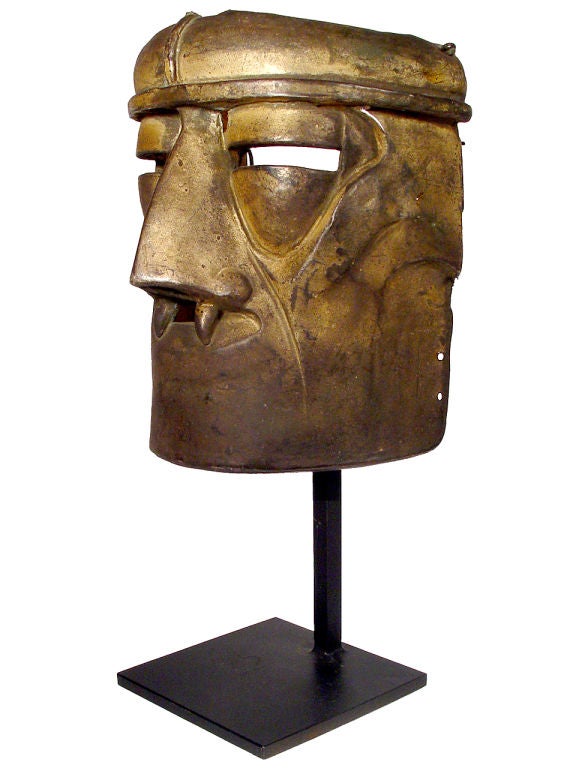 1920's Tin German Futuristic Movie Prop Robot Mask