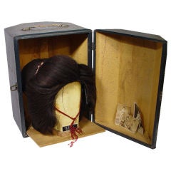 Early Geisha Wig- Original Case and Pictures