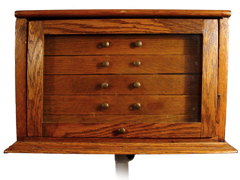 Dental or Machinists Pedestal Tool Cabinet