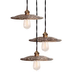 French Porcelain Graniteware Style lamps