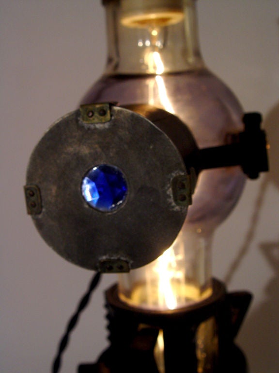 Iron X-Ray Tube Table Lamp… Steampunk Style!