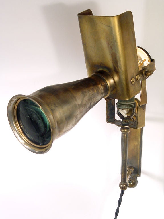 Early Brass Articulated Medical Spot Light 2