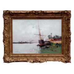 Eugene Galien-Laloue 1854-1941 French "Safe Harbor"