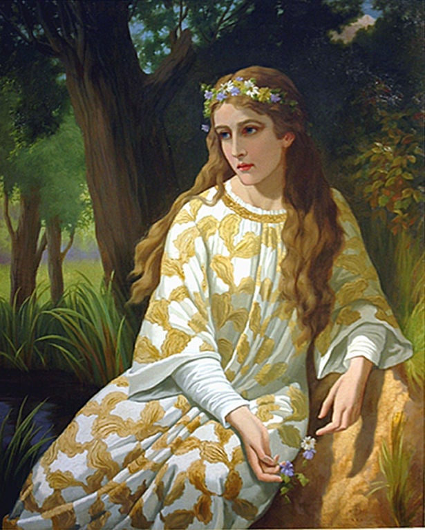 Frank Dicksee 1853-1928   "OPHELIA"