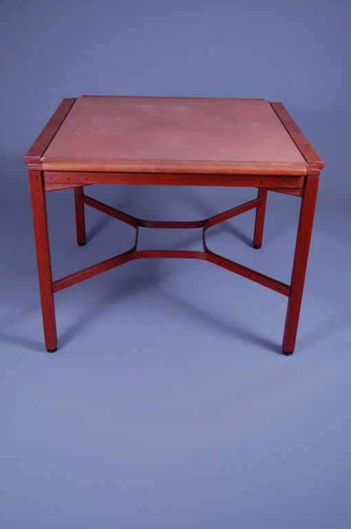 Greene & Greene Style Mahogany Table & 4 Chairs