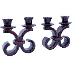 Pair Of Candlestick Holders By Giraud For Vallauris