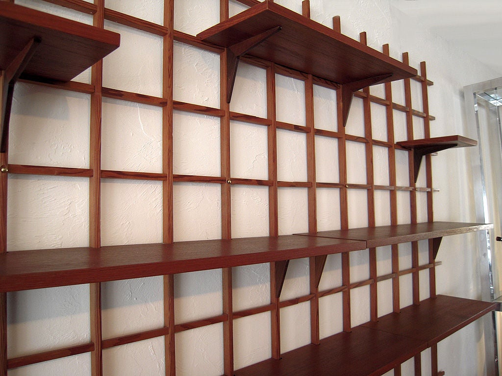 Danish Modern Wall Mounted Display Shelf 2
