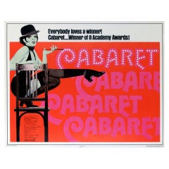 1972 Liza Minelli CABARET poster