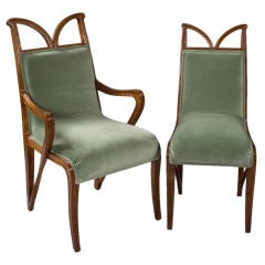 Suite de chaises Art nouveau français par Majorelle
