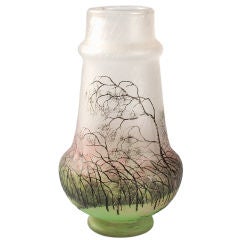 Daum Nancy French Art Nouveau “Rain” Vase