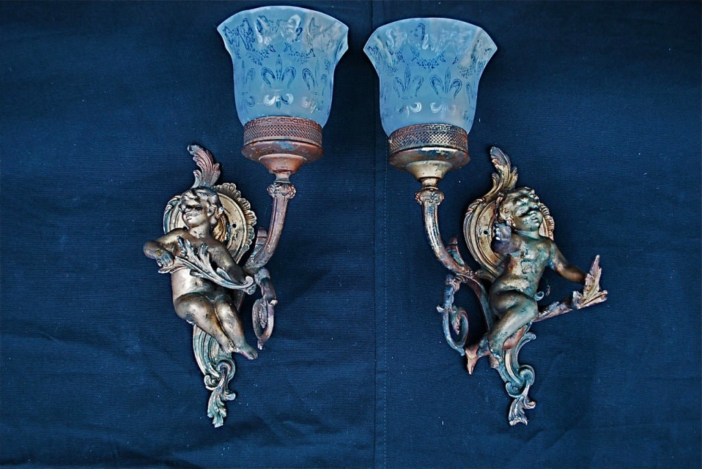 remember we have over three thousand antique sconces and over one thousand antique lights, we can not put everything on 1stdibs, if you need a specific pair of sconces or lights, ask us we might have it in our store, also we have our line of wrought