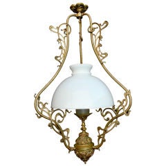 Antique  French Art Nouveau  Light