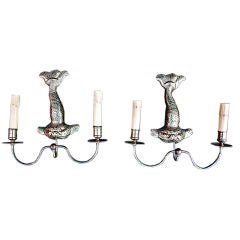 A pair of French 1940 marine sconces