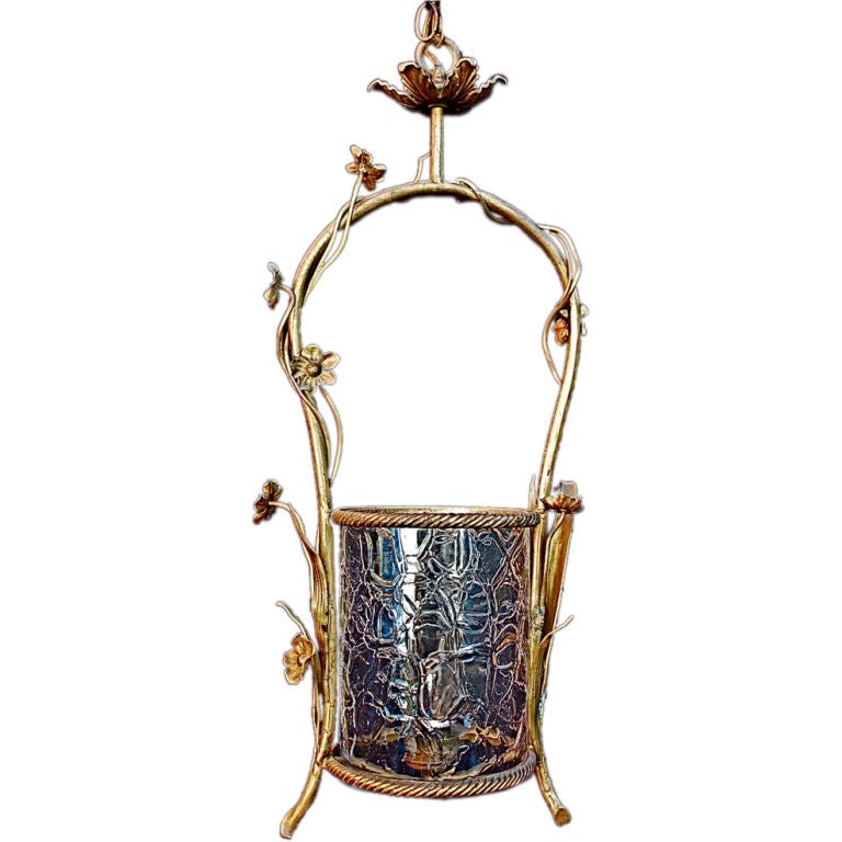 Antique French  brass lantern