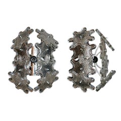 Paire de pièces de 1960  Appliques de Murano par VENINI pour VeArt