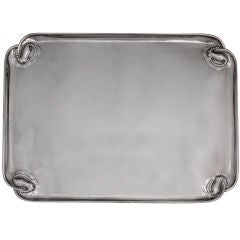 Vintage Rare Rectangular Georg Jensen Blossom Tray