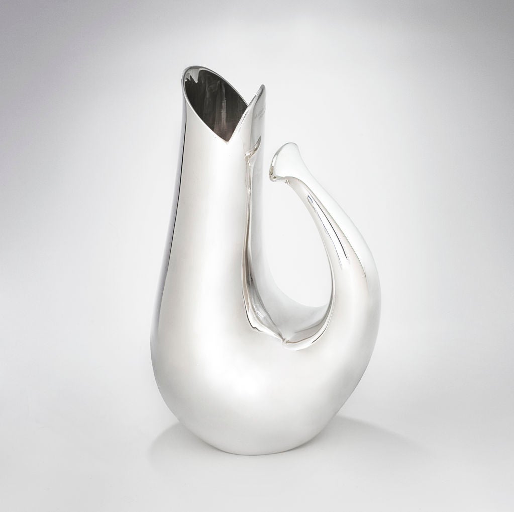 Sterling Gurgling Fish pitcher