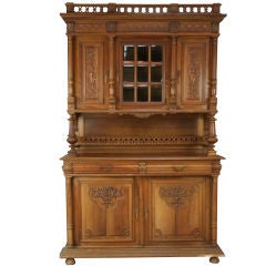 Antique French Renaissance Carved Walnut Buffet