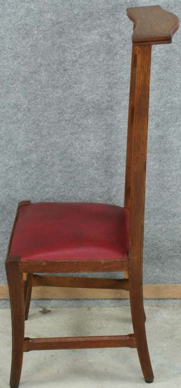 Mid-20th Century Vintage French Gothic Prie Dieu Prayer Chair Kneeler For Sale