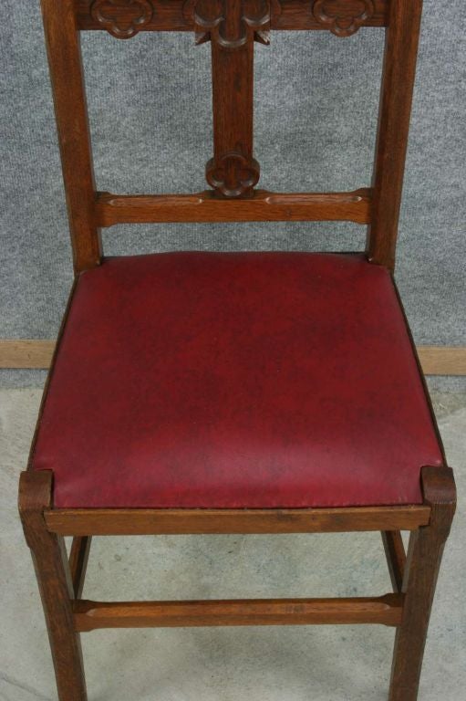 Vintage French Gothic Prie Dieu Prayer Chair Kneeler For Sale 4