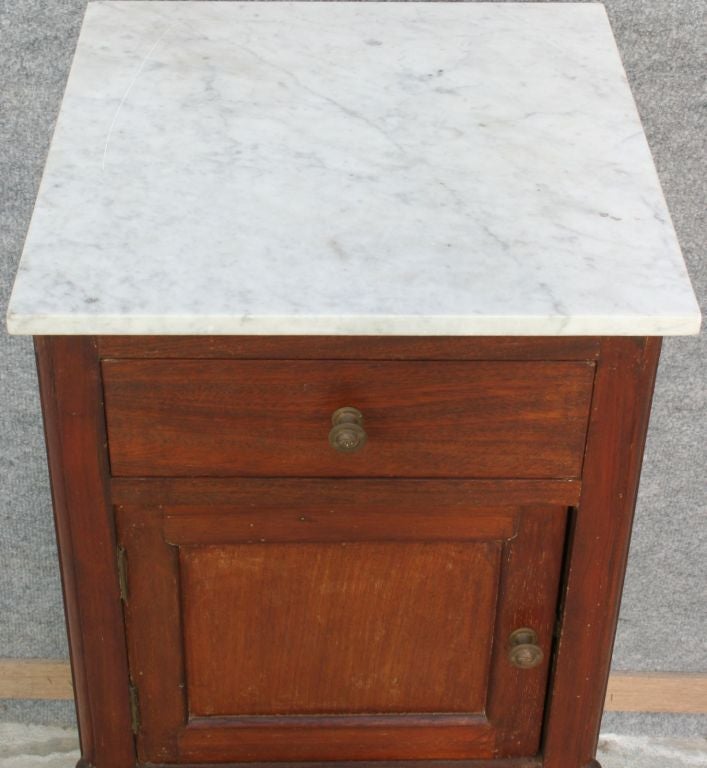 Antique French Country Louis XV Nightstand Bed Table