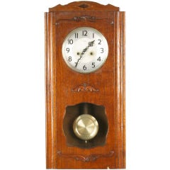 Vintage English Art Deco Wall Clock Regulator Enfield