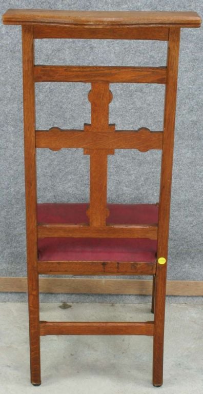 Mid-20th Century Vintage French Gothic Prie Dieu Prayer Chair Kneeler