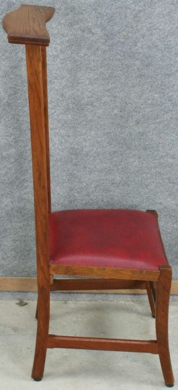 Leather Vintage French Gothic Prie Dieu Prayer Chair Kneeler