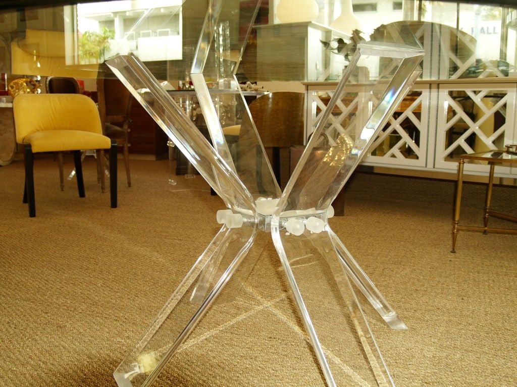 Late 20th Century Butterfly Lucite Dining Table