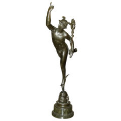 Hermes "The Flying Mercury" Bronze Sculpture