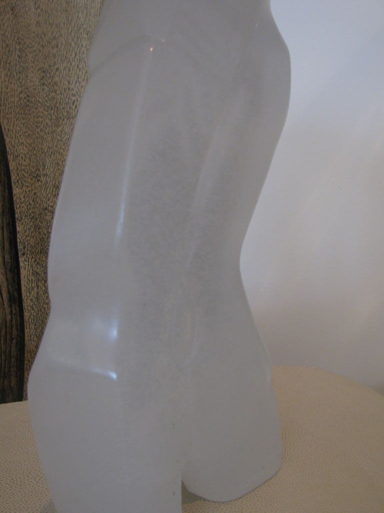 Glass Male Torso by DAUM 