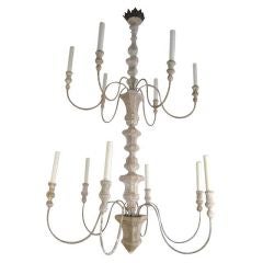 Vintage Lucca Two-Tier Chandlier