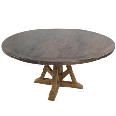Round Chestnut Dining Table