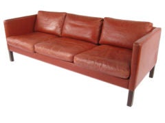 red borge mogensen style sofa