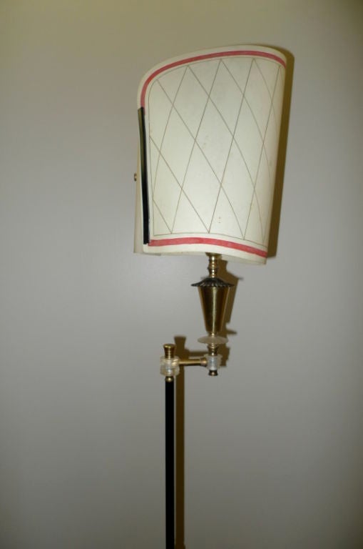 Brass French 1950s Tri-Pod Floor Lamp