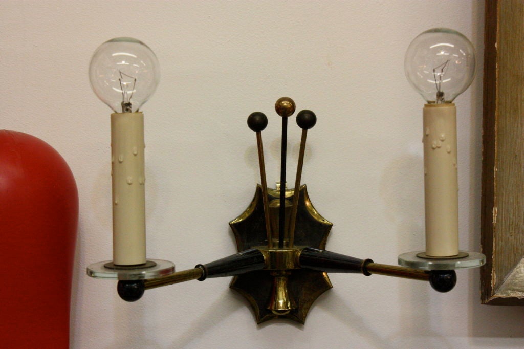 Pair of Sconces by Maison Jansen In Excellent Condition For Sale In Hanover, MA