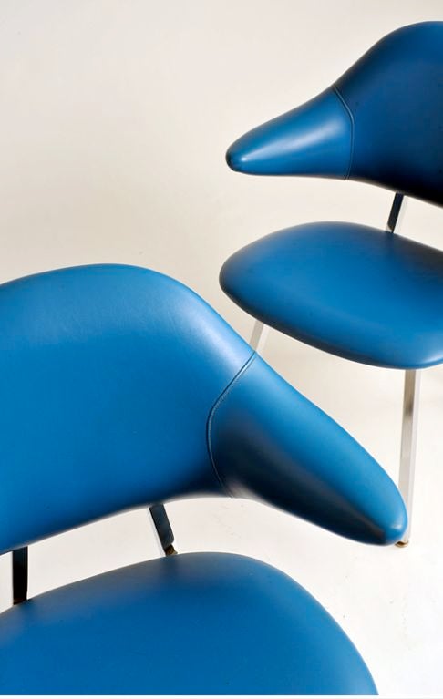 3 Vintage Shaw Walker Aluminum Chairs In Excellent Condition In Hanover, MA