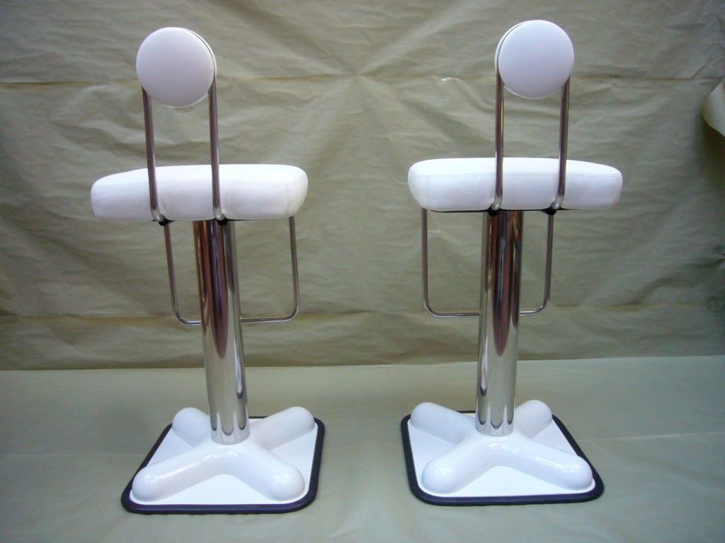 Pair of Joe Colombo Birillo Bar Stools