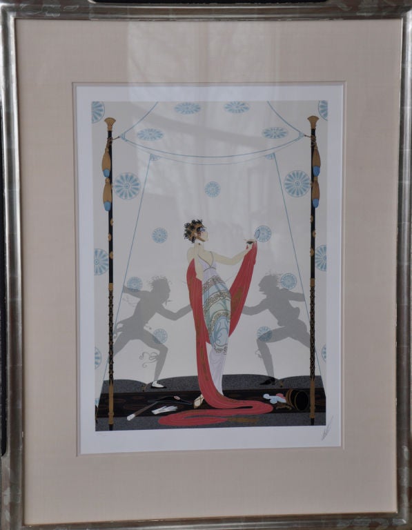 Erte "The Duel" Hand Signed & Numbered Serigraph 246/300