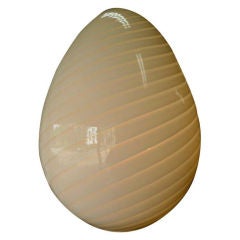Extra Large VETRI Murano Glass Egg Lamp