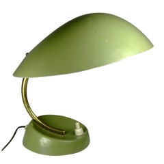 Vintage Italian Apple Green Lamp