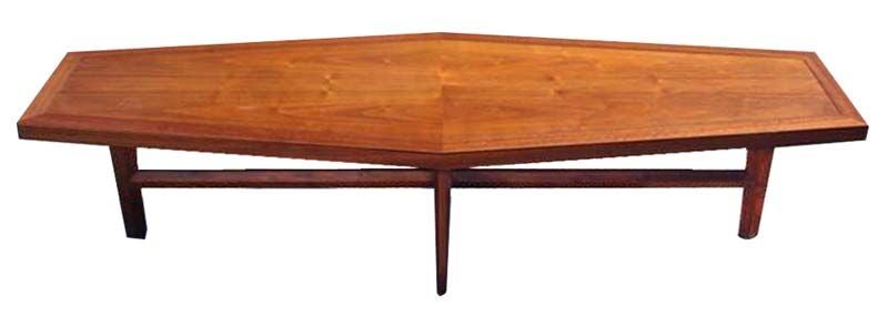 Nakashima for Widdicomb Coffin Shaped Coffee Table