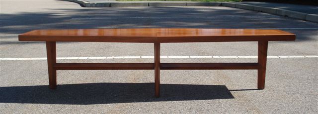 Mid-20th Century Nakashima for Widdicomb Coffin Shaped Coffee Table